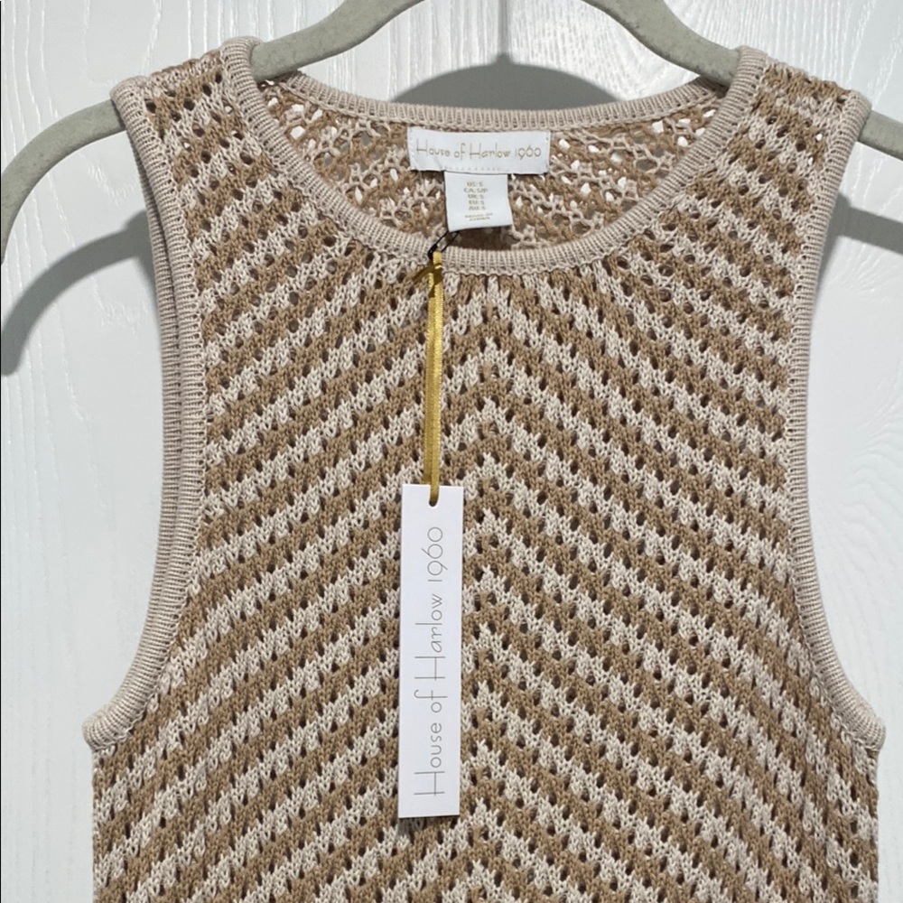 House of Harlow 1960 Chevron Stitch Maxi Dress